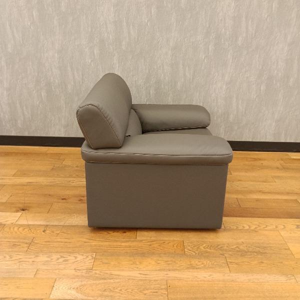 OKAMURA オカムラ 応接ソファ 1人掛け S‐78A 8378AA-P461 2021年製 グレー 応接椅子 待合椅子 ロビーチェア ミーティングチェアの画像