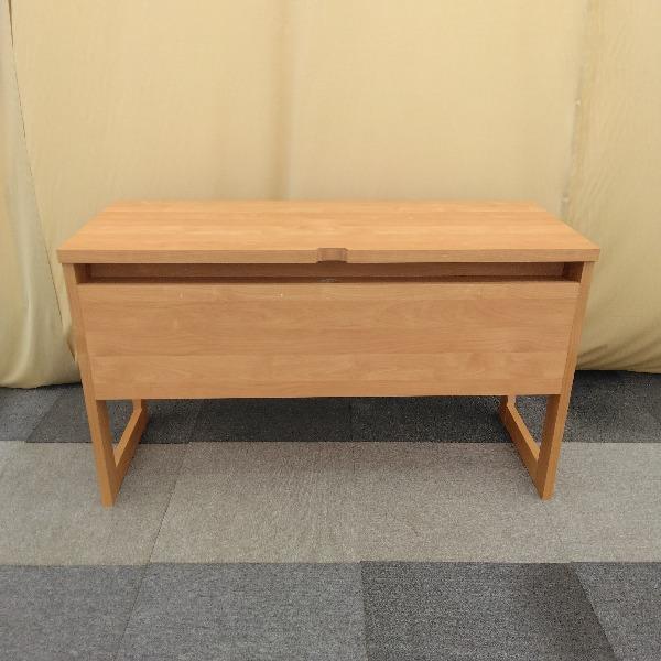 中古 平机 無垢材 アルダー天然木 オフィスデスク 事務机 平デスク ワークデスク PCデスク パソコンデスク オフィス デスク 机 つくえ