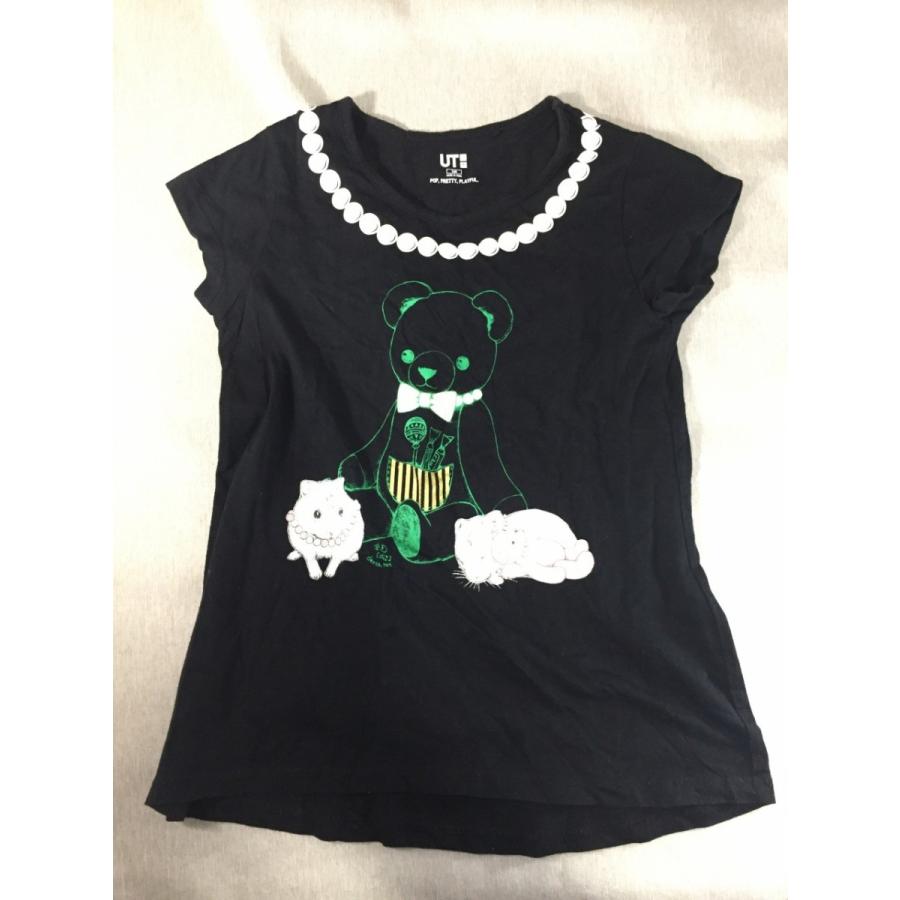 ユニクロ Uniqlo 半袖tシャツ 女の子 140サイズ 黒 綿100 クマ くま 熊 ハムスター やや美品 中古 送料1円 リサイクルストア リセール 通販 Yahoo ショッピング