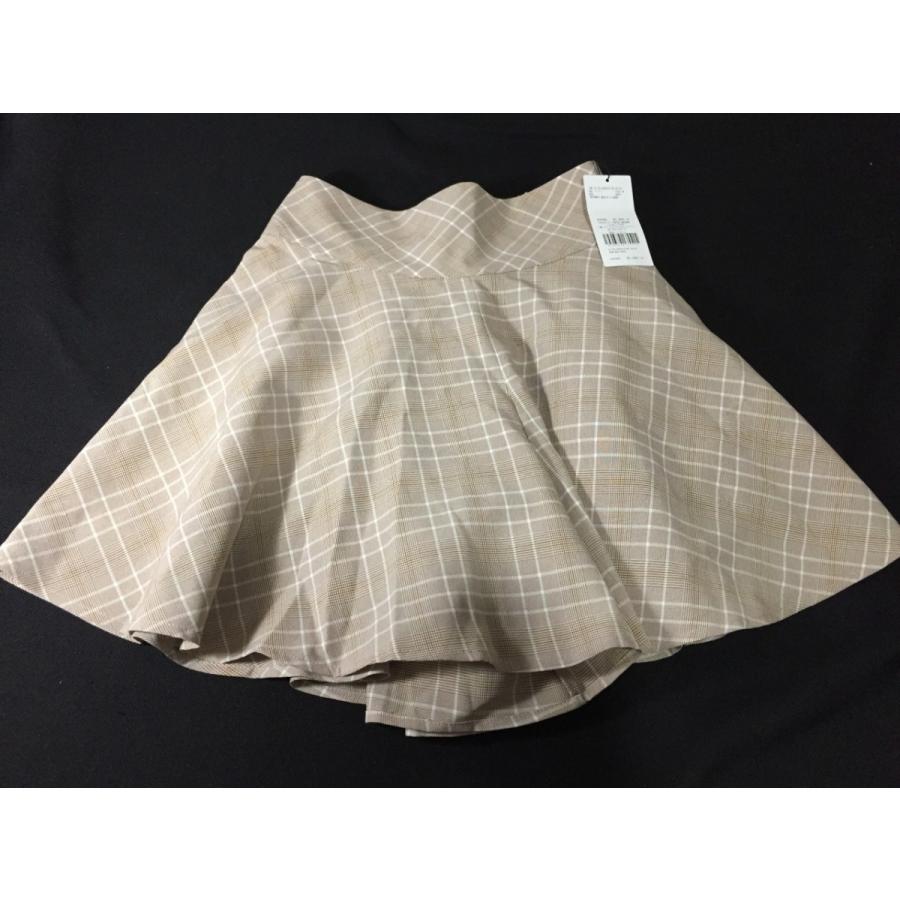 セシルマクビー Cecil Mcbee ひざ丈スカート フレアー ギャザー レディース M 肌色 クロス チェック柄 新品 未使用 送料198円 T リサイクルストア リセール 通販 Yahoo ショッピング