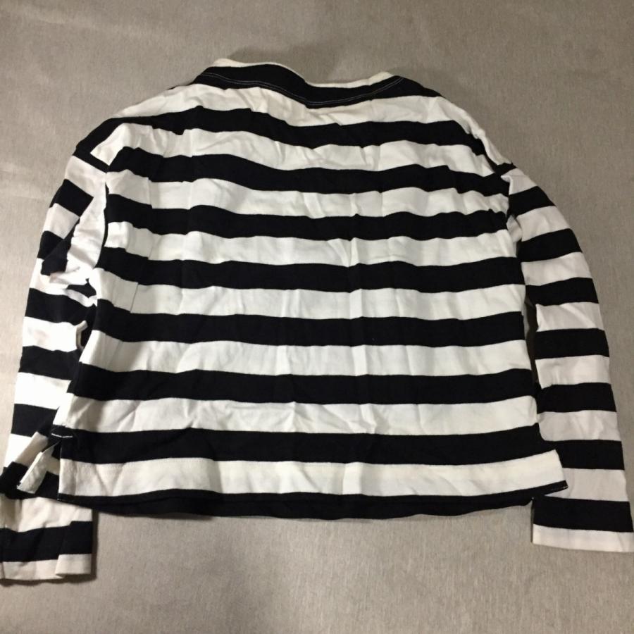 ユニクロ Uniqlo 長袖カットソー レディース M ボーダー柄 白黒 ボートネック系 やや美品 中古 送料198円 L リサイクルストア リセール 通販 Yahoo ショッピング