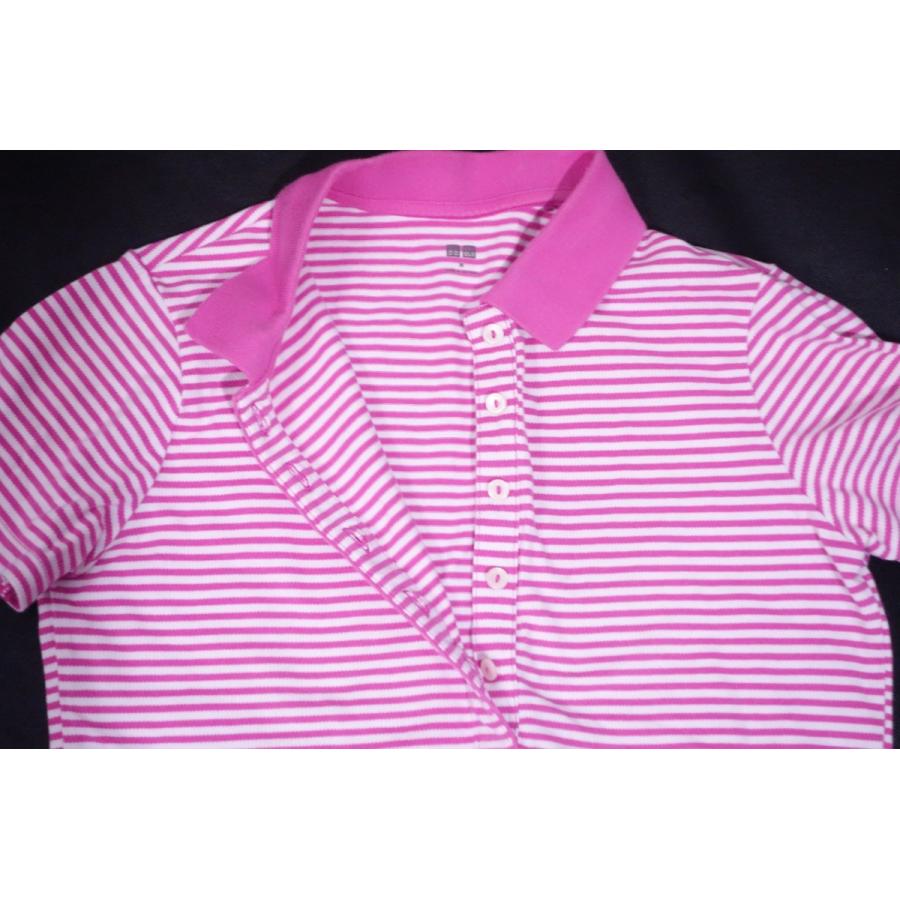 ユニクロ レディス 半袖 ボーダー柄 半袖ポロシャツ レディース M ポロシャツ M ピンク ストレッチ 美品 送料185円 リサイクルストア リセール 通販 Yahoo ショッピング