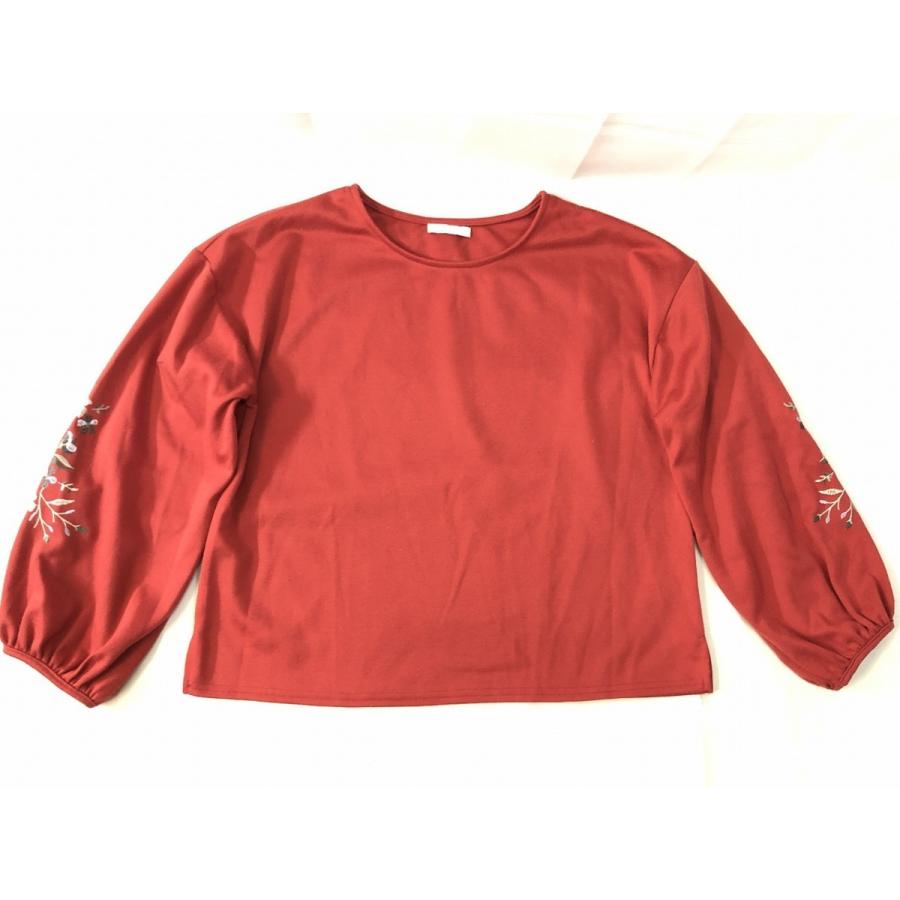 Olive Des Olive オリーブ デ オリーブ 8分袖 花柄刺繍 スウェットトレーナー M L 赤 中古 リサイクルストア リセール 通販 Yahoo ショッピング