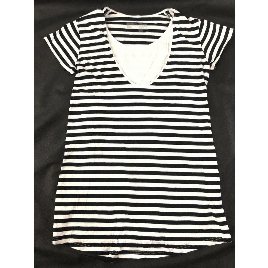 無印良品 レディース 半袖 ボーダー柄 カットソー 白 黒 M L やや美品 送料198円 リサイクルストア リセール 通販 Yahoo ショッピング