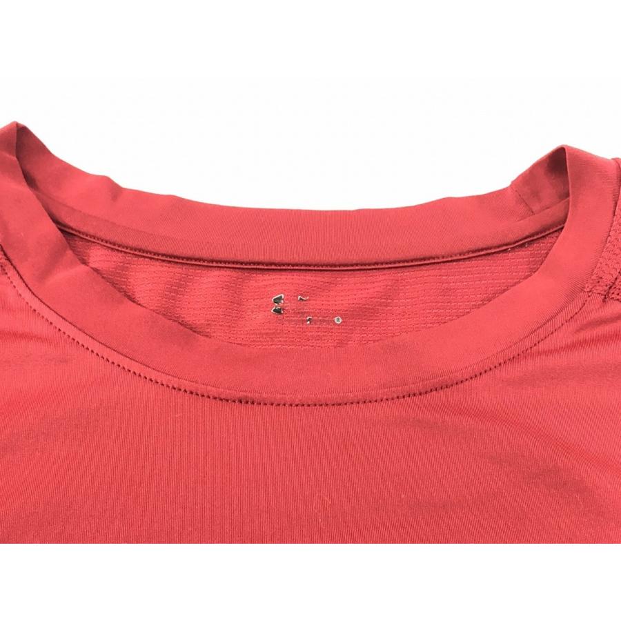 【アンダーアーマー】UNDER ARMOUR/半袖トレーニングメッシュTシャツ[XL]赤/速乾性 /ランニングなどに/メンズ《中古