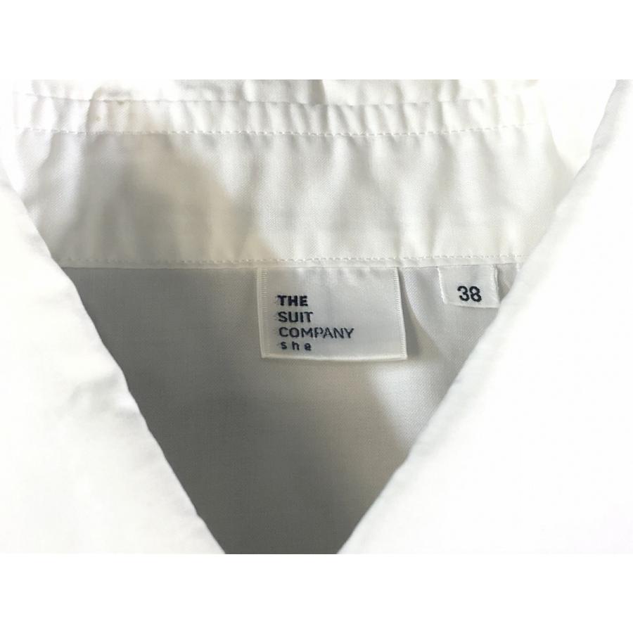やや美品 スーツカンパニー The Suit Company She 長袖シャツ 38 M 白 コットン100 レディース リサイクルストア リセール 通販 Yahoo ショッピング