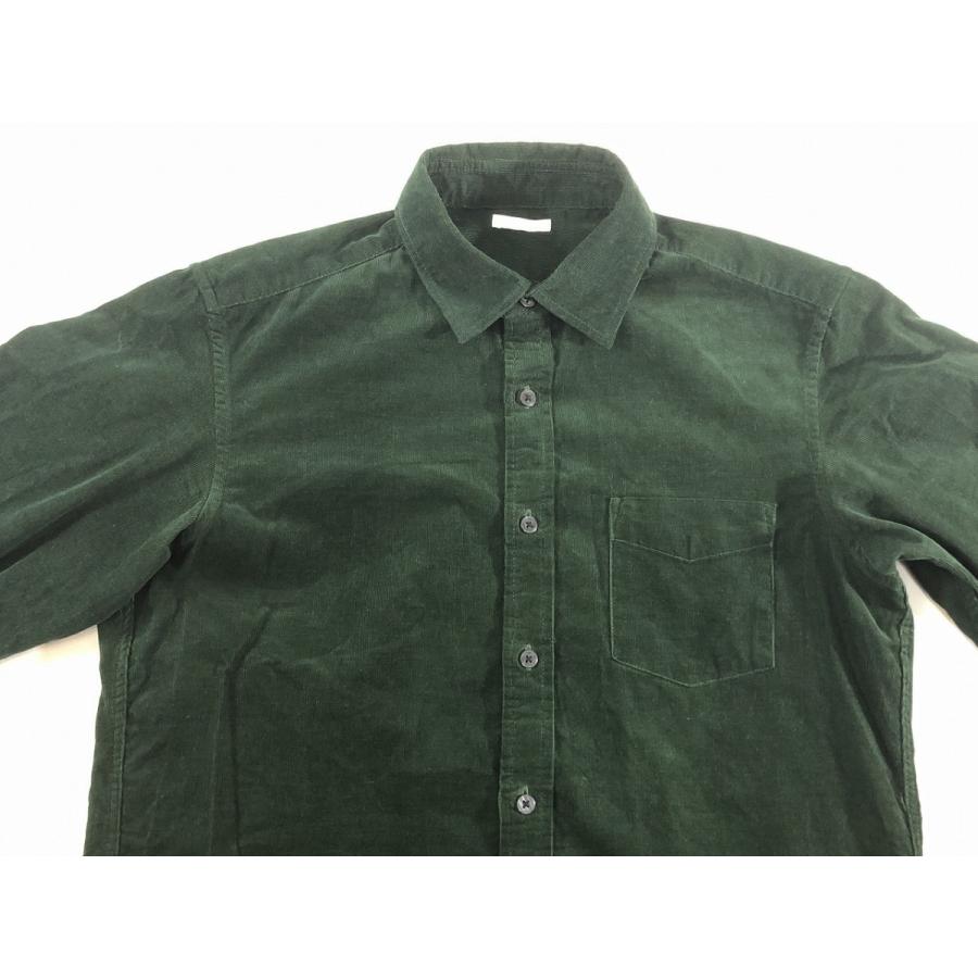 ジーユー Gu メンズ 長袖 コーデュロイ シャツ 緑 M 美品 送料185円 リサイクルストア リセール 通販 Yahoo ショッピング