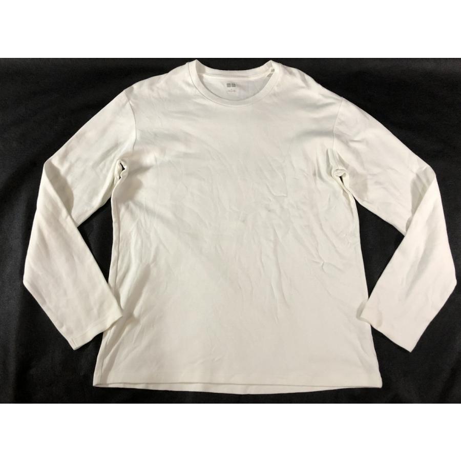ユニクロ メンズ 長袖 無地 カットソー 白 L 美品 送料185円 リサイクルストア リセール 通販 Yahoo ショッピング