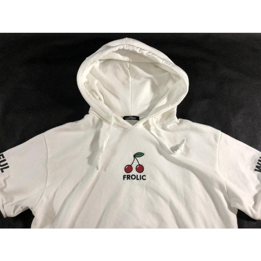 アベイル Avail しまむら レディース 半袖 さくらんぼ 刺繍 スウェット地 パーカー 白 M やや美品 送料185円 リサイクルストア リセール 通販 Yahoo ショッピング