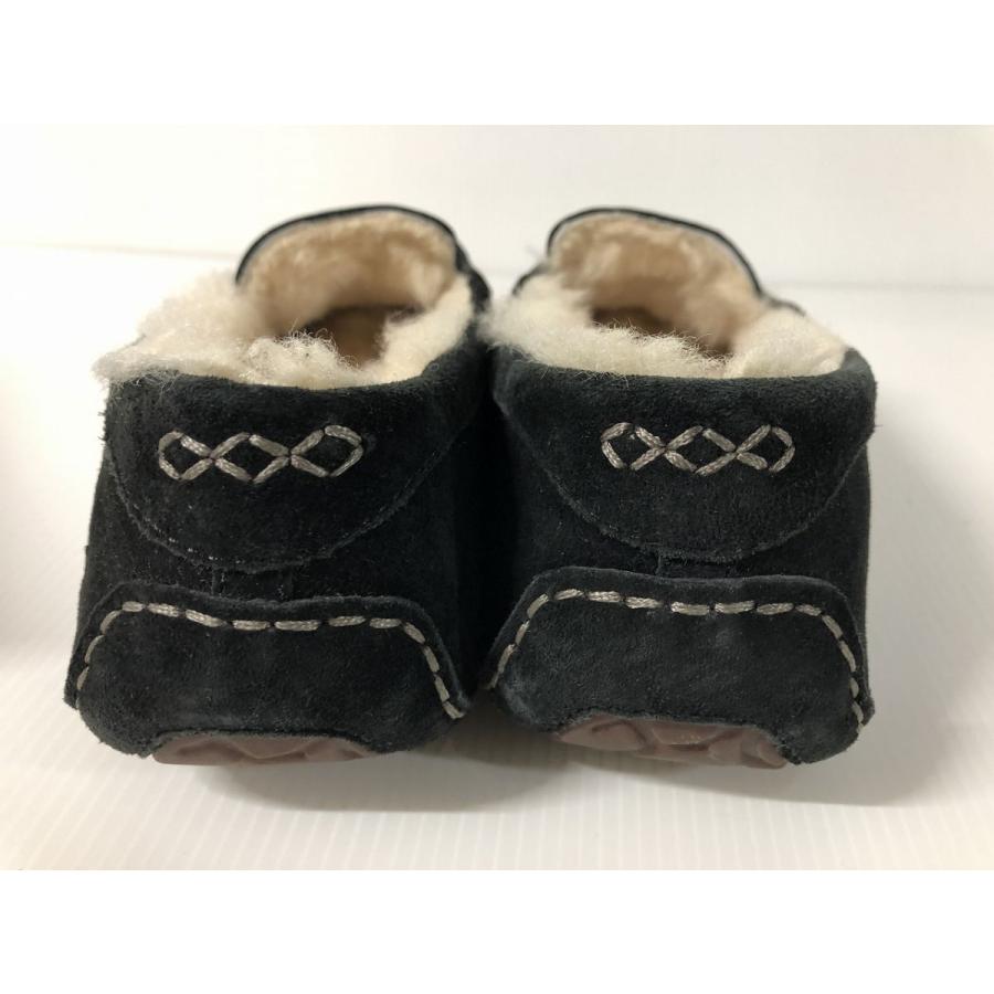 UGG アグ  アンスレー スエード シューズ ブラック 黒 24cm 天然皮革シープスキン 本革 美品 中古 6｜resale｜06