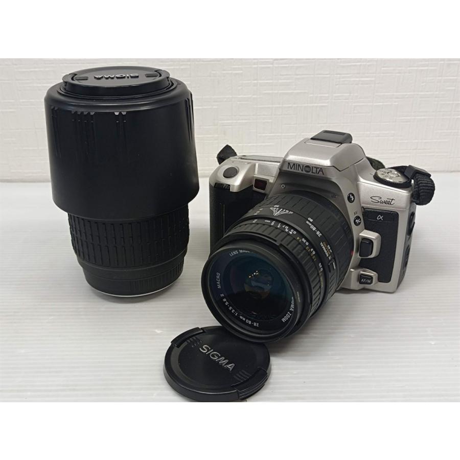 MINOLTA α Sweet 一眼レフカメラ SIGMA レンズセット 週間売れ筋 ミノルタ Minolta α101si カメラ
SIGMA ZOOM レンズ