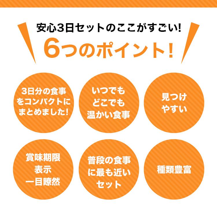 レスキューフーズ安心3日セットV 非常食 3日分 保存食 防災食 ホリカフーズ 災害食 防災グッズ 備蓄用品 備蓄品 備蓄 非常用 避難 震災 災害対策 地震対策｜rescue-ffk｜10