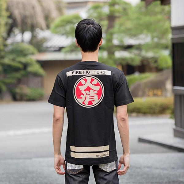 OD 火消Tシャツ (65-034)消防団の法被風デザインが人気 : 火消魂