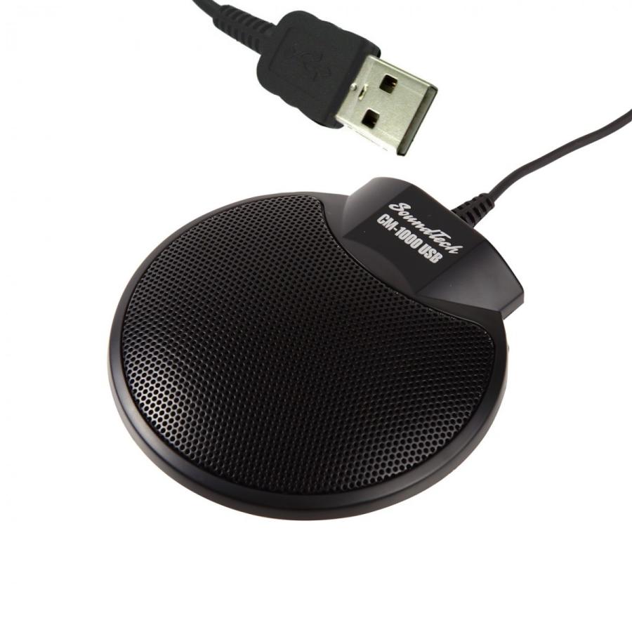SoundTech CM-1000 USB マイクロフォン　モバイル　会議 SoundTech CM-1000USB マイク 会議 集音 高感度 無指向 全指向 拡張