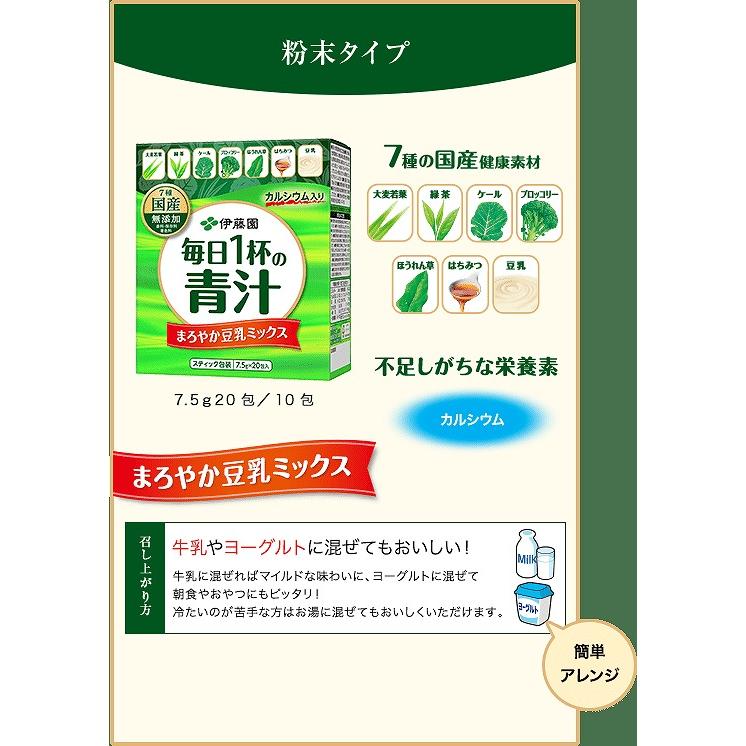 伊藤園　毎日1杯の青汁 まろやか豆乳ミックス 20包入１箱 | 伊藤園 | 01