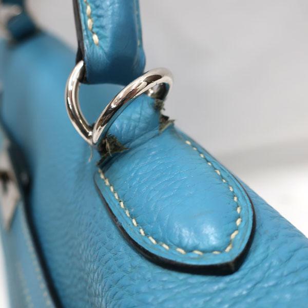 Kelly HERMES/エルメス ケリー32 トゴ ブルージーン □K刻印 Kelly HERMES/エルメス ケリー32 トゴ ブルージーン □K刻印