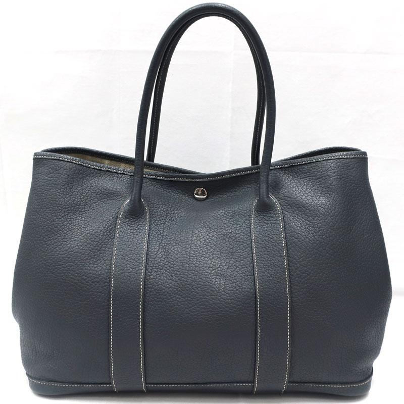 HERMES HERMES／エルメス ガーデンパーティPM ネゴンダ グラファイト  