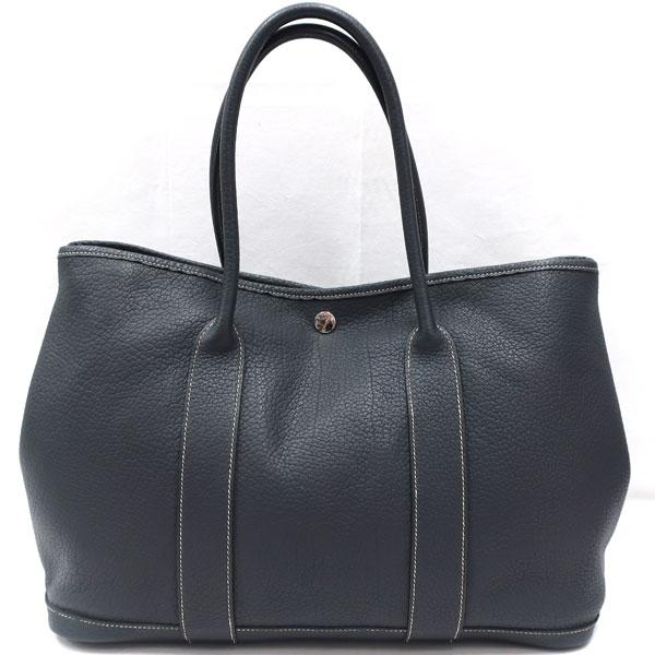 HERMES／エルメス ガーデンパーティPM ネゴンダ グラファイト □L  
