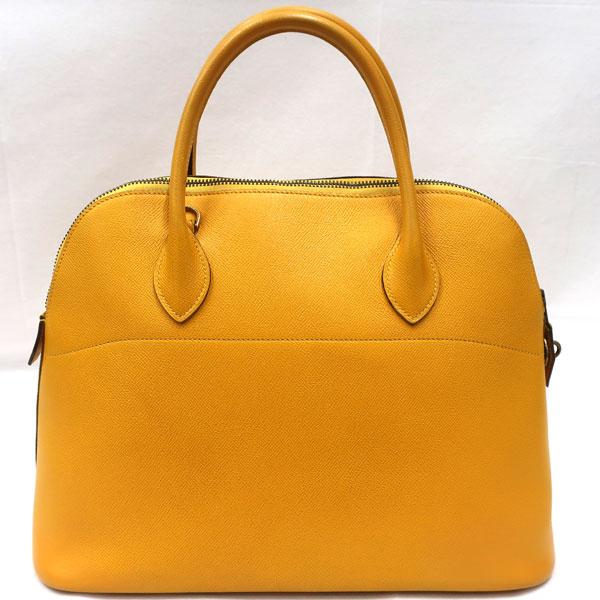 ボリード 【美品】HERMES／エルメス ボリード35 クシュベル ジョーヌ  