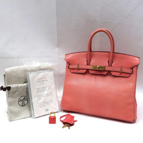 Birkin 【美品】HERMES／エルメス バーキン25 リザード ブーゲンビリア
