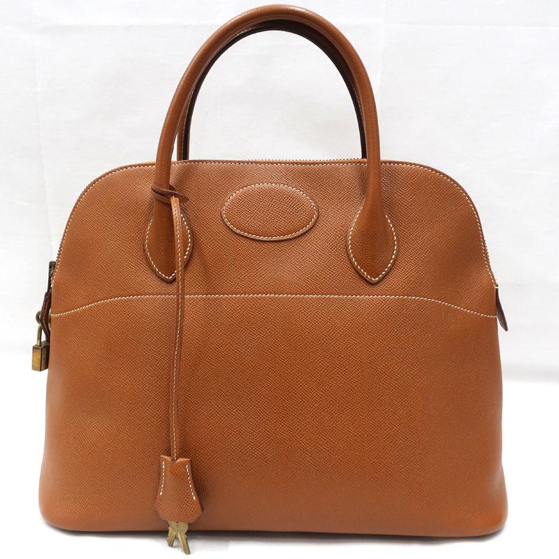 ボリード 【美品】HERMES／エルメス ボリード35 クシュベル ゴールド 