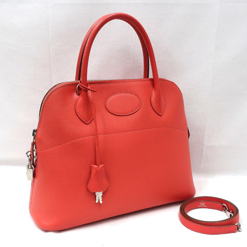 ボリード 【美品】HERMES／エルメス ボリード31 ヴォーエプソン ローズ  
