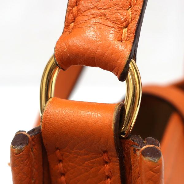 ［美品］エルメス　ヴェスパTPM ショルダーバッグ ヴォー・エプソン　オレンジ HERMES（エルメス） ヴェスパTPM □H ショルダーバッグ ヴォーエプソン