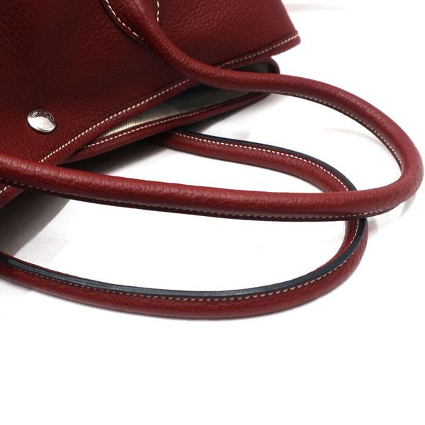 HERMES／エルメス　ガーデンパーティPM　ネゴンダ　ルージュアッシュ　□K刻印　トートバッグ　600090163