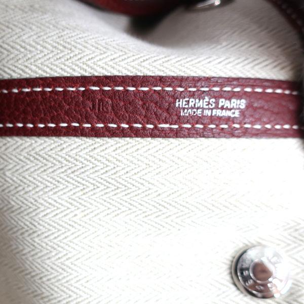 美品】HERMES／エルメス ガーデンパーティPM ネゴンダ ルージュ  