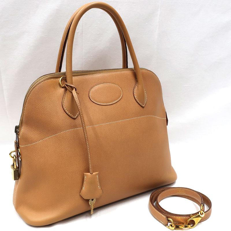 ボリード HERMES／エルメス ボリード31 クシュベル ナチュラル 〇X刻印  