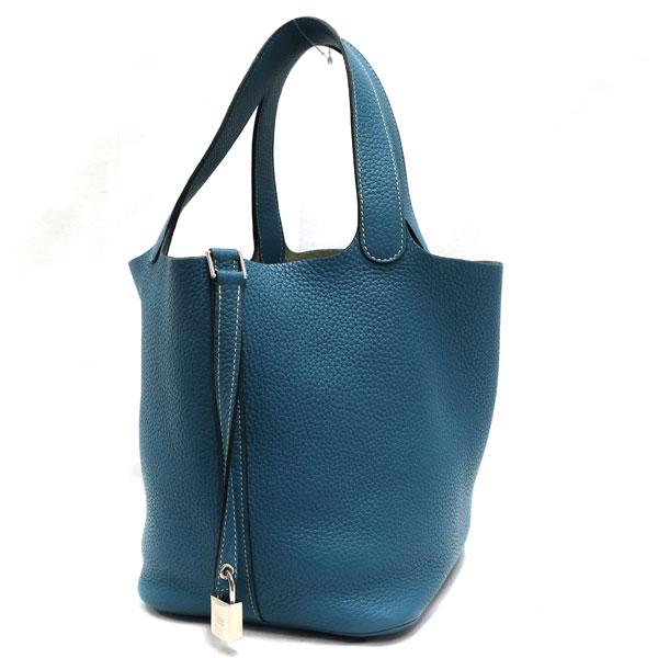 HERMES HERMES／エルメス ピコタンロックMM トリヨンクレマンス ブルー 