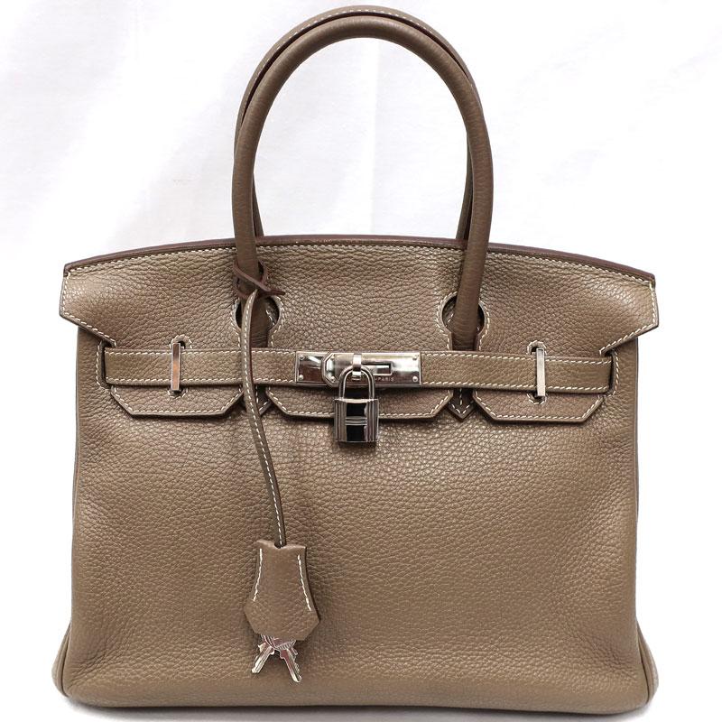 Birkin 【美品】HERMES／エルメス バーキン30 トゴ エトゥープ □N刻印 