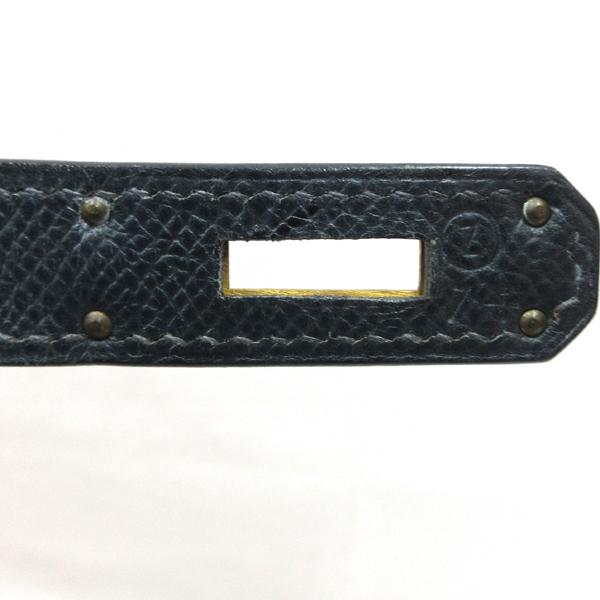 HERMES／エルメス ケリー32 クシュベル ジョーヌ/ネイビー 〇Z刻印 ショルダーバッグ 700030081の画像