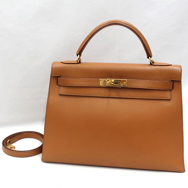 HERMES／エルメス ケリー32 クシュベル ナチュラル □C刻印 ショルダーバッグ 700040072の画像