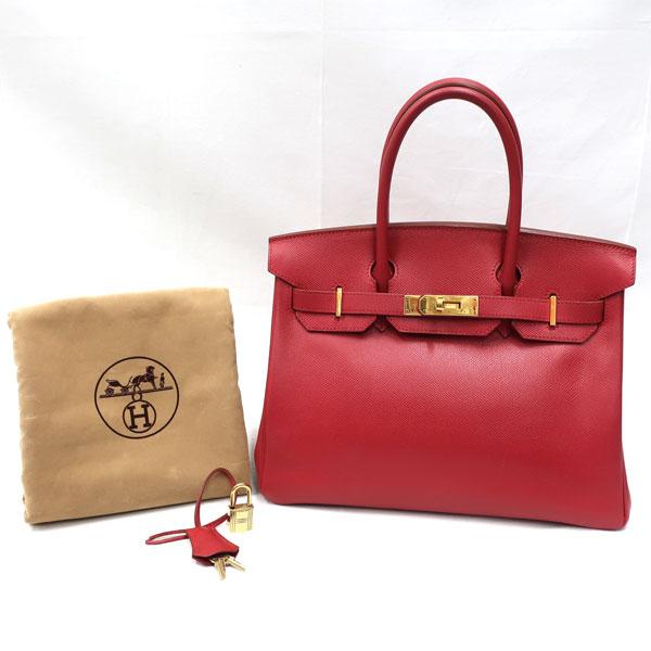 Birkin 【美品】HERMES／エルメス バーキン30 クシュベル ルージュ 