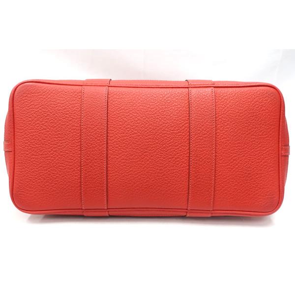 【美品】HERMES／エルメス　ガーデンパーティＰＭ　ネゴンダ　ルージュピヴォワンヌ　T刻印　トートバッグ　700050144_3