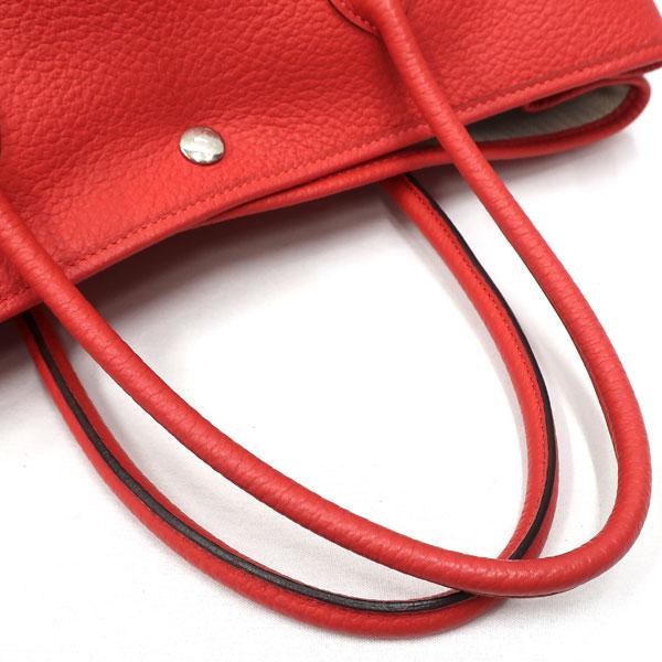 【美品】HERMES／エルメス　ガーデンパーティＰＭ　ネゴンダ　ルージュピヴォワンヌ　T刻印　トートバッグ　700050144_5