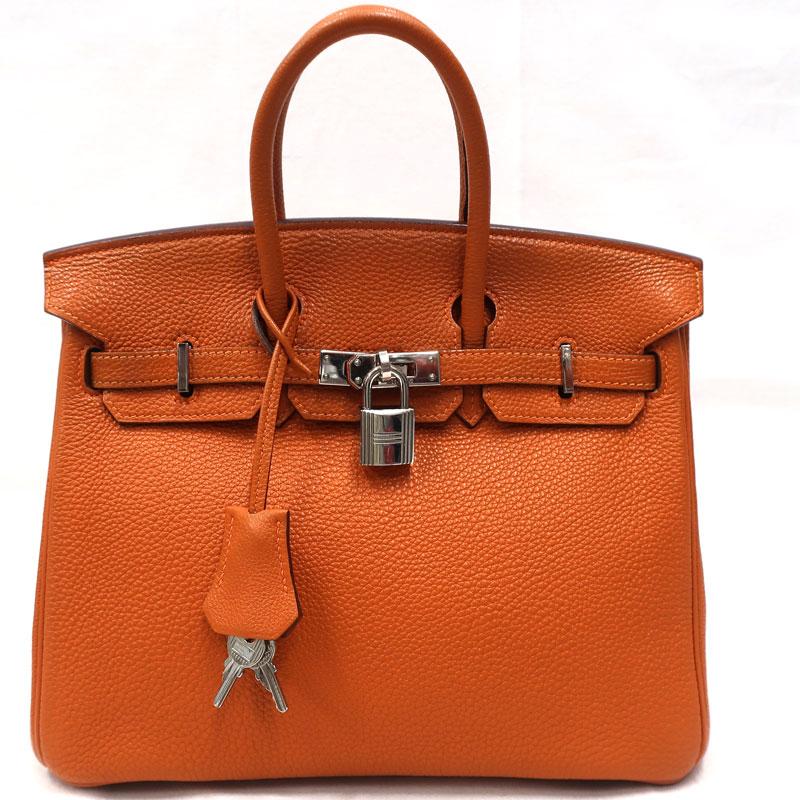 Birkin 【美品】HERMES／エルメス バーキン25 トゴ オレンジ □I刻印