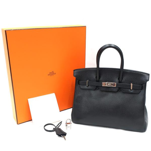 エルメス HERMES バーキン25 ハンドバッグ バッグ レザー ヴォーエプソン ヴォーエプソン レディース ブラック系 【中古】 Birkin 【美品】HERMES／エルメス バーキン25 ヴォーエプソン ブラック