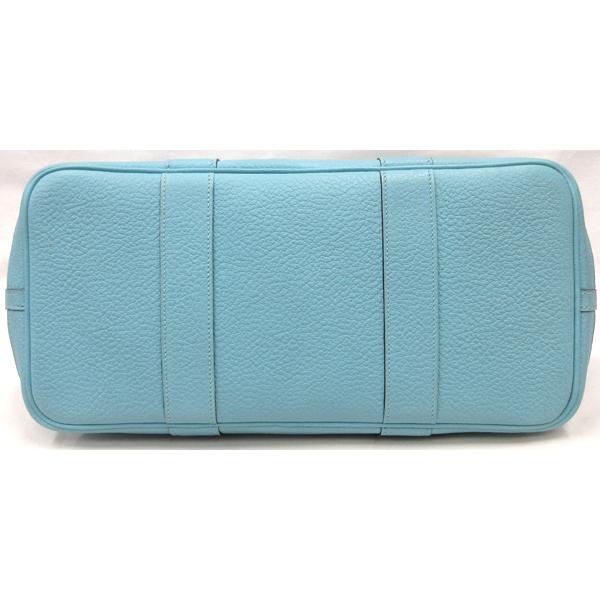 【美品】HERMES／エルメス　ガーデンパーティPM　カントリー　ブルーアトール　T刻印　トートバッグ　800010083_3