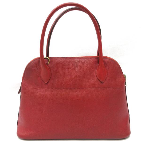 HERMES／エルメス　ボリード27　クシュベル　ルージュヴィフ　〇X刻印　ショルダーバッグ　800010093_1