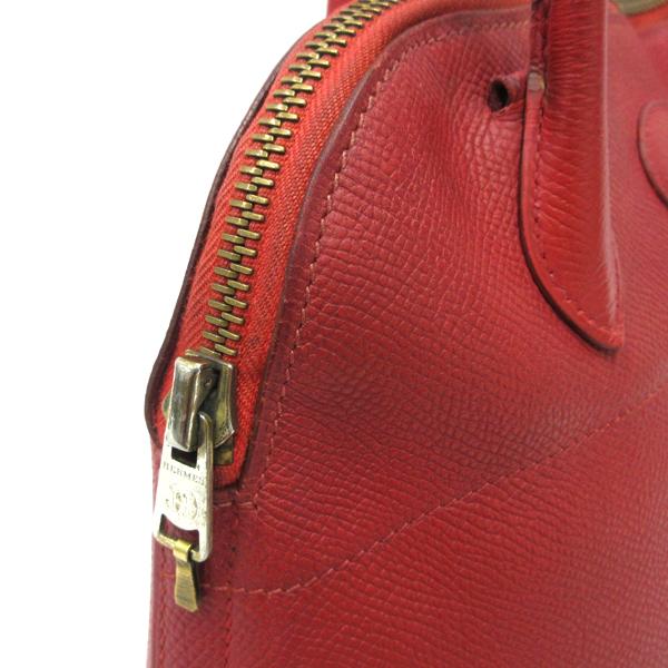 HERMES／エルメス　ボリード27　クシュベル　ルージュヴィフ　〇X刻印　ショルダーバッグ　800010093_2