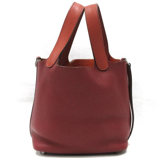 HERMES ピコタンロック PM ルージュアッシュ ボルドー ハンドバッグ HERMES（エルメス） 【美品】HERMES／エルメス ピコタンロックタッチ
