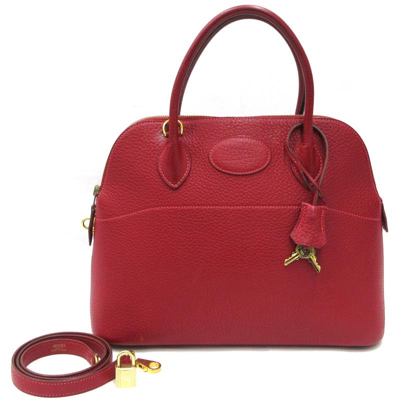ボリード HERMES／エルメス ボリード31 トリヨンクレマンス ルージュ 