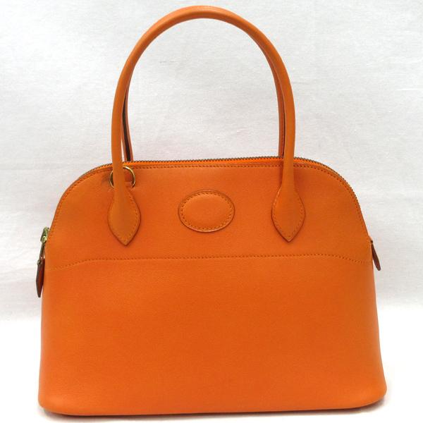 【美品】HERMES／エルメス　ボリード27　ヴォーガリバー　オレンジ　〇X刻印　ショルダーバッグ　800030091_1