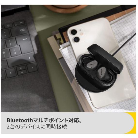 Jabra 完全ワイヤレスイヤホン Connect 5t チタニウムブラック ワイヤレス充電パッド付｜reshop-gaku｜03