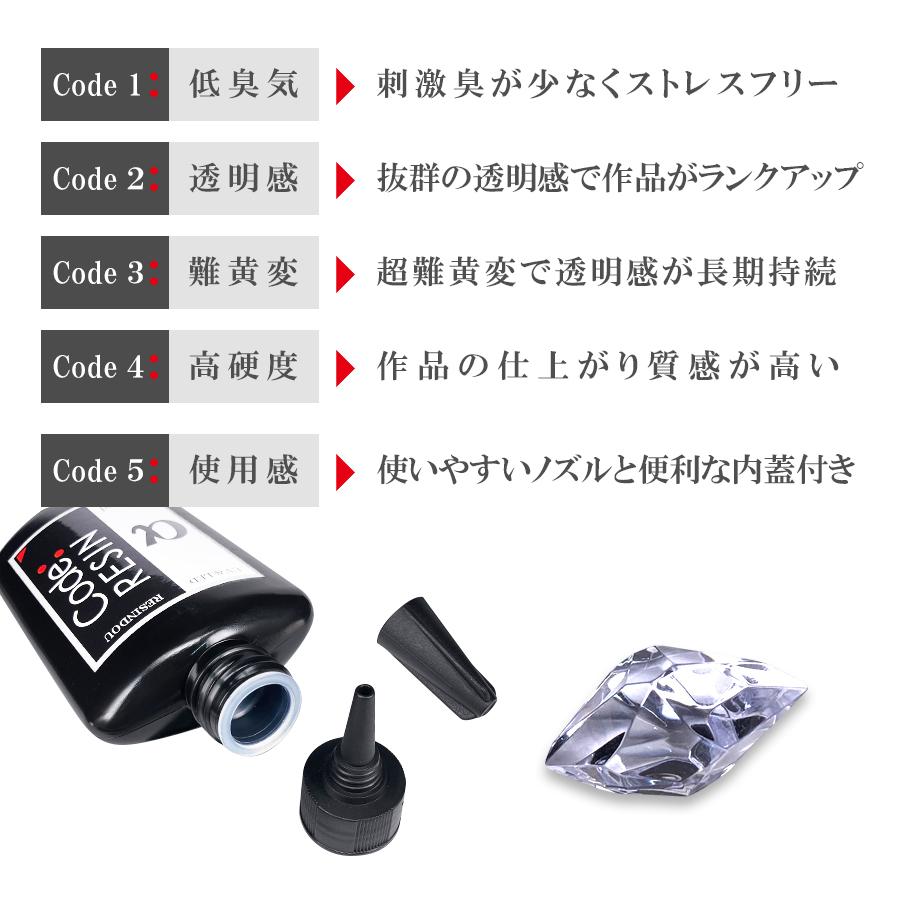 レジン道 新改良！超絶コスパ100g ☆【コードレジン】最新！大容