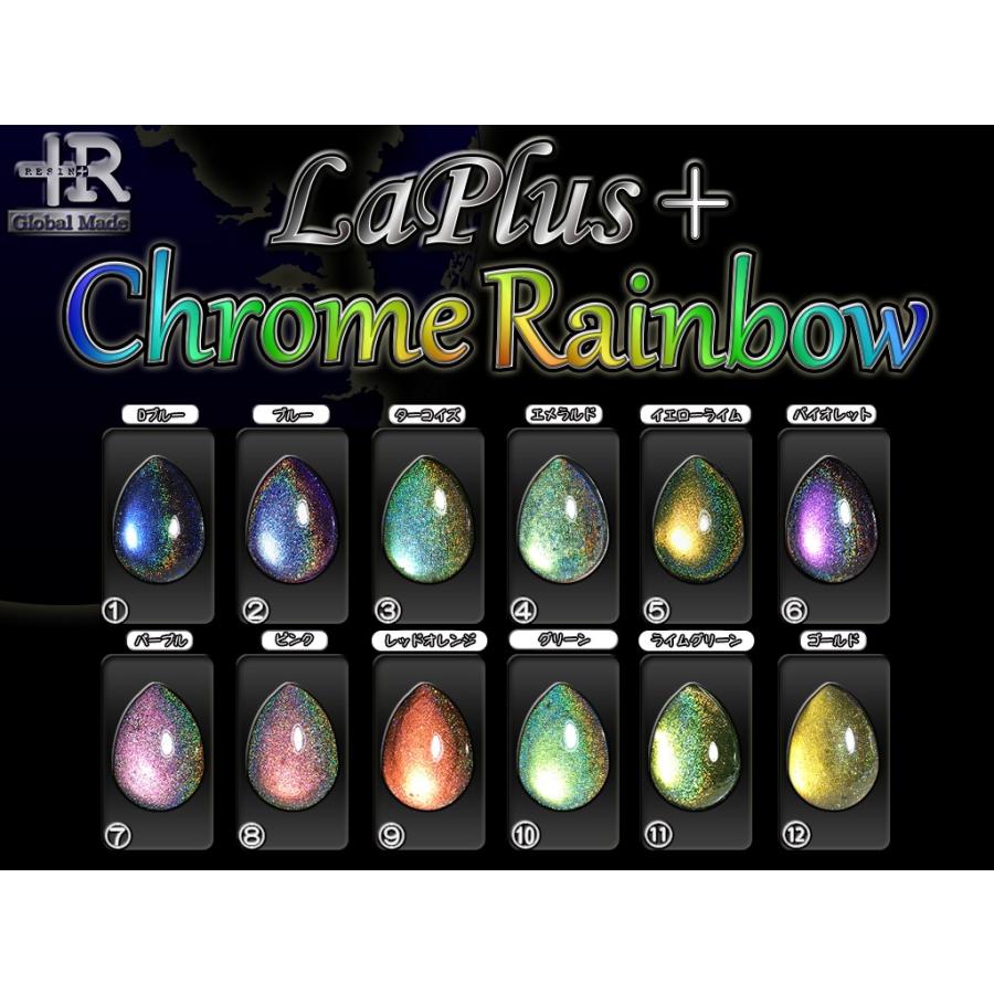 レジン道 ラプラス クロームレインボー☆レジン 偏光ミラークローム