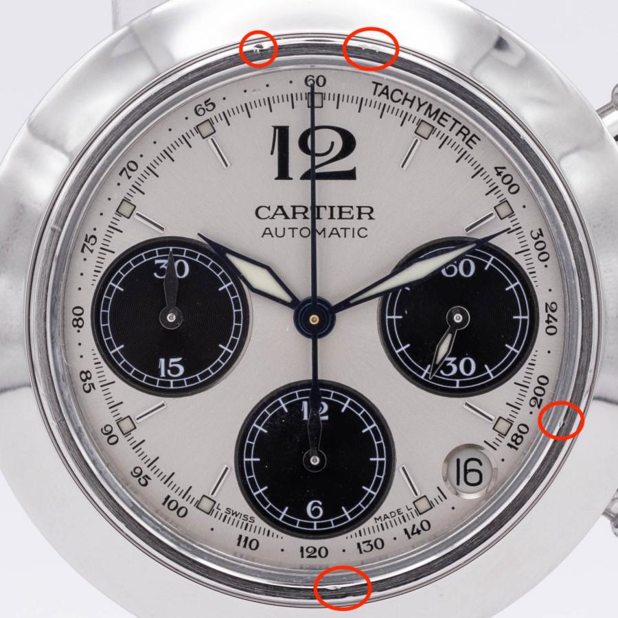 Cartier パシャC自動巻き腕時計 シルバー