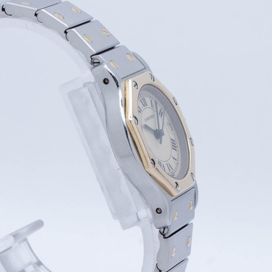 中古 カルティエ CARTIER W2001683 アイボリー レディース 腕時計 カルティエ サントス オクタゴン SM W2001683 アイボリー レディース